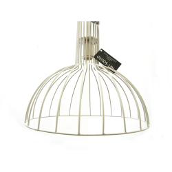 Lampa wisząca metalowa ażurowa LOFT Biała 75cm